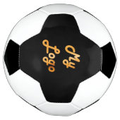 ビジネスロゴ黒 サッカーボール (回転)