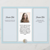 ビジネスロゴ3折パンフレット所有者の写真 チラシ (裏面)