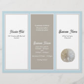 ビジネスロゴ3折パンフレット所有者の写真 チラシ (正面)