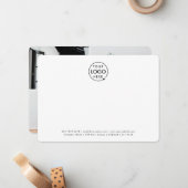 ビジネスロゴ4フォトコラージュプロフェッショナル ノートカード (正面/裏面インサイチュ)