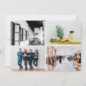 ビジネスロゴ4フォトコラージュプロフェッショナル ノートカード (裏面)