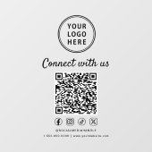 ビジネスロゴ  つながる あなたのQRコードを作成する ウィンドウサイン (シート)