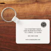 ビジネスロゴ・ウェブサイトカスタム会社 キーホルダー (裏面)