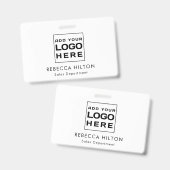 ビジネスロゴ カスタマイズ バッジ (正面＆裏面)