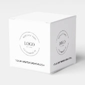 ビジネスロゴ カスタム ギフト フェイバーボックス (正面サイド)