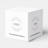 ビジネスロゴ カスタム ギフト フェイバーボックス (裏面サイド)