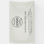 ビジネスロゴ |グモダンレーミニマル5'バナー 横断幕 (縦)