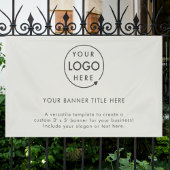 ビジネスロゴ |グモダンレーミニマル5'バナー 横断幕