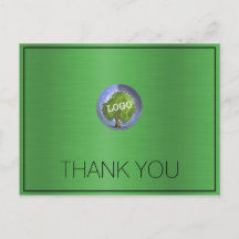 ビジネスロゴ、グラス・グリーン、ありがとうございます