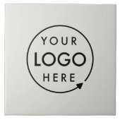 ビジネスロゴ |グレーモダンミニマルプロフェッショナル タイル (正面)