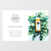 ビジネスロゴ | シンプルな白のミニマル写真 ウィンドウサイン (シート)