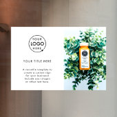 ビジネスロゴ | シンプルな白のミニマル写真 ウィンドウサイン