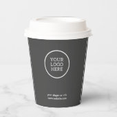 ビジネスロゴ |スタイリッシュモダンプロフェッショナル 紙コップ (正面)