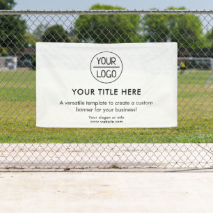 ビジネスロゴ  ネイビーブループロフェッショナル5'バナー 横断幕