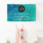 ビジネスロゴ |ネイビーブループロフェッショナル 横断幕 (インサイチュ)