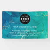 ビジネスロゴ |ネイビーブループロフェッショナル 横断幕 (横)