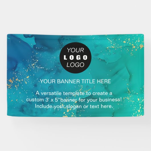 ビジネスロゴ |ネイビーブループロフェッショナル 横断幕 (横)