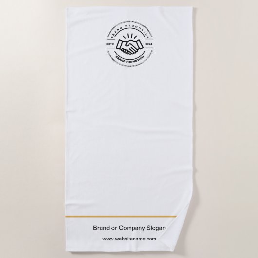 ビジネスロゴ | ビーチタオルミニマルビーチタオル ビーチタオル (正面)