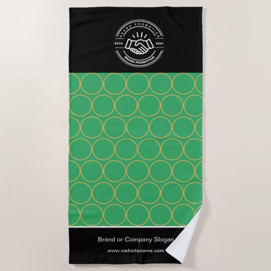 ビジネスロゴ | ビーチタオルミニマルビーチタオル ビーチタオル (正面)