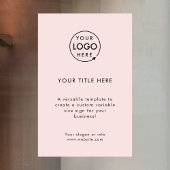 ビジネスロゴ | フレッシュピンク プロフェッショナル フェミニン ウィンドウサイン