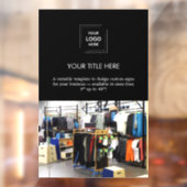 ビジネスロゴ | ブラックプロフェッショナルフォト ウィンドウサイン (シート2)