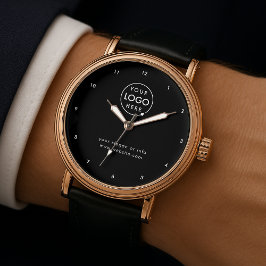 ビジネスロゴ |ブラックプロフェッショナル 企業の 腕時計