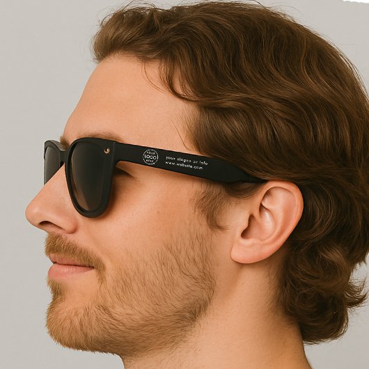 ビジネスロゴ |ブラックプロモモダンーションスワッグ サングラス