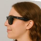 ビジネスロゴ |ブラックプロモモダンーションスワッグ サングラス