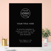 ビジネスロゴ |ブラックプロモーションプロフェッショナル アクリルサイン (ウェディング)