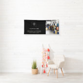 ビジネスロゴ |ブラックモダンプロモーション写真6' 横断幕 (インサイチュ)