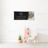 ビジネスロゴ |ブラックモダンプロモーション写真6' 横断幕 (インサイチュ)