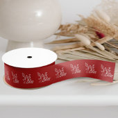 ビジネスロゴ、ブランドカンパニークリスマスホリデー グログランリボン