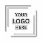 ビジネスロゴ | プロフェッショナル企業のボードスティック シール (正面)