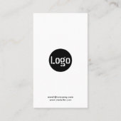 ビジネスロゴ |プロフェッショナル会社パンチ ロイヤリティカード (裏面)