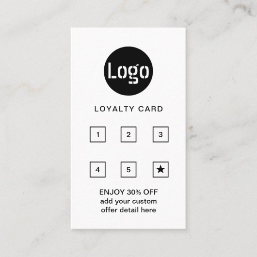ビジネスロゴ |プロフェッショナル会社パンチ ロイヤリティカード (正面)