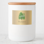 ビジネスロゴ プロモーション用品 ゴールド フードラベル (正面)