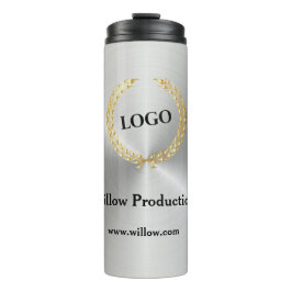 ビジネスロゴ・プロモーション・カンパニー・シルバー タンブラー