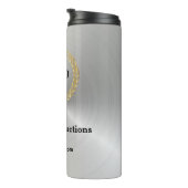 ビジネスロゴ・プロモーション・カンパニー・シルバー タンブラー (回転右)