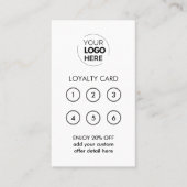 ビジネスロゴ |ホワイトプロフェッショナル会社 ロイヤリティカード (正面)