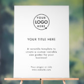 ビジネスロゴ |ホワイトミニマリストのモダンシンプル アクリルサイン (ニュートラル)