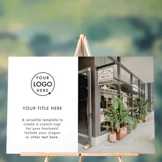 ビジネスロゴ |ホワイトミニマルモダンリスト アクリルサイン (ニュートラル)