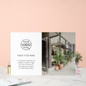 ビジネスロゴ |ホワイトミニマルモダンリスト アクリルサイン (ウェディング)