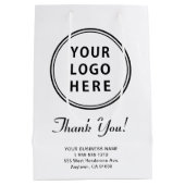 ビジネスロゴ ミディアムペーパーバッグ (裏面)