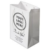 ビジネスロゴ ミディアムペーパーバッグ (裏面アングル)