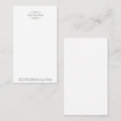 ビジネスロゴ |ミニマモダンリスト 名刺 (正面/裏面)