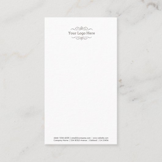 ビジネスロゴ |ミニマモダンリスト 名刺 (正面)