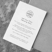 ビジネスロゴ |ミニマルなクリーンシンプル白 チラシ