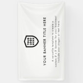 ビジネスロゴ |ミニマルシンプルリストクリーン5' 横断幕 (縦)