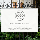 ビジネスロゴ |ミニマルシンプルリストクリーン5' 横断幕