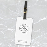 ビジネスロゴ |ミニマルシンプル主義クリーンホワイト ラゲッジタグ<br><div class="desc">会社のロシンプルゴ、スローガンおよびビジネスの詳細で簡単に更新できるミニマルスタイルの中でカスタムのモダン、の白いビジネス荷物タグのテンプレート。#luggagetag #logo #business #travel</div>